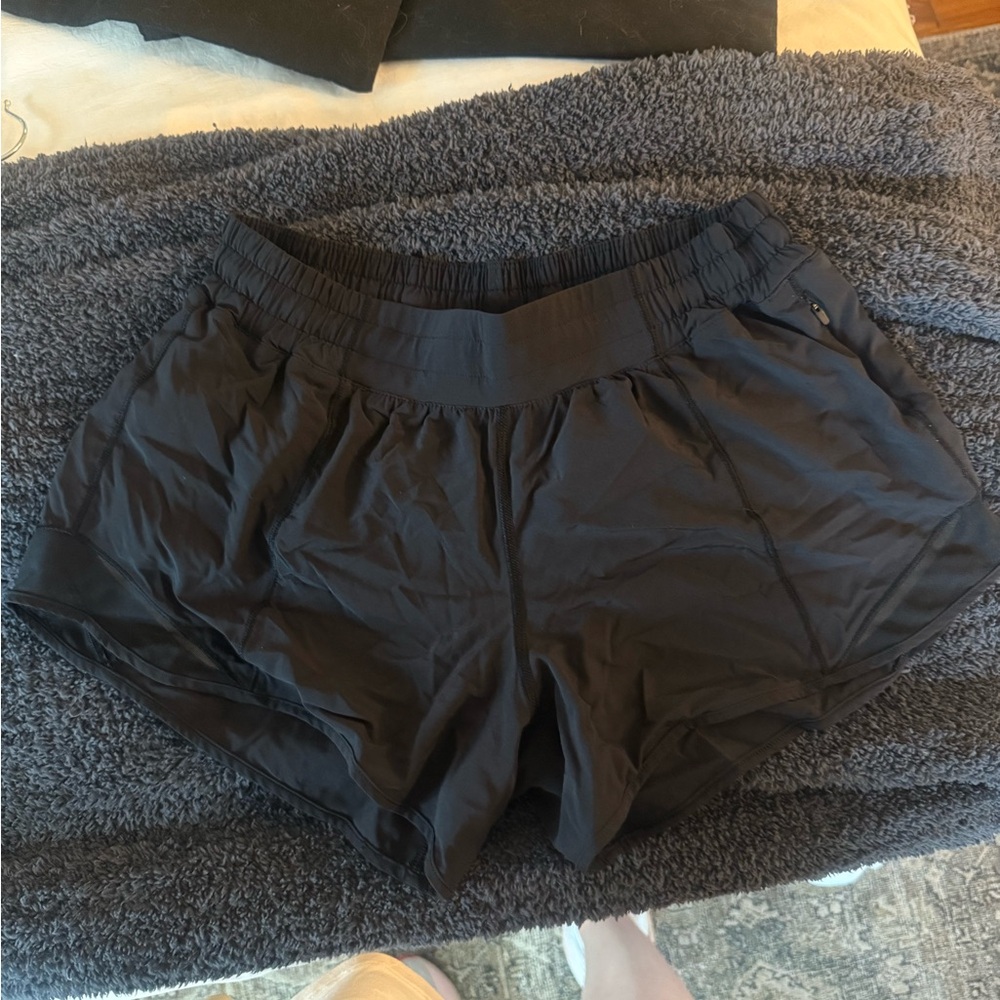 Lululemon Athletica Black Athletic Shorts with Elastic Waist